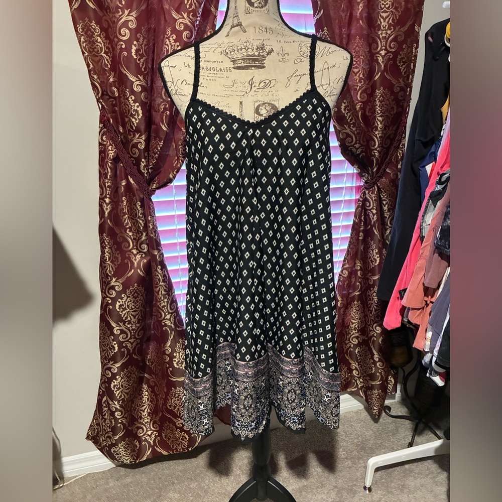 Band of Gypsies Black and White Patterned Dress